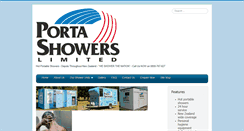 Desktop Screenshot of portashowers.co.nz